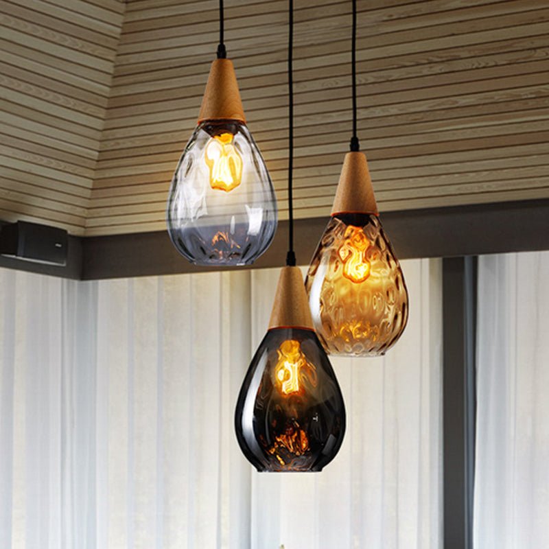 Stylish Teardrop Glass Hanging Pendant Light for Home – Luxe Lighting