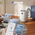 12000 BTU Portable Air Conditioner, 3-in-1 Cooling, Fan & Dehumidifier, Smart App, Voice & Remote Control, Universal Win