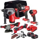 M18FPP4T3-552B 18V Brushless 5 Piece Tool Kit with 2 x 5.0Ah Battery &amp