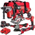 M18FPP7A3-503B 18V FUEL Brushless 7 Piece Tool Kit 3 x 5.0Ah Batteries Charger &amp