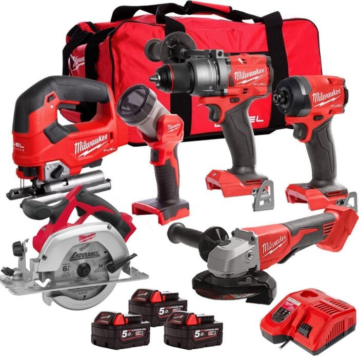 M18FPP6T2-503B 18V 6 Piece Tool Kit with 3 x 5.0Ah Battery &amp
