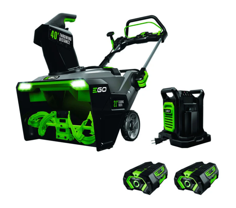 SNT2112 21" 56-Volt Cordless Snow Blower with Steel Auger with (2) 5.0Ah Batteries and Dua