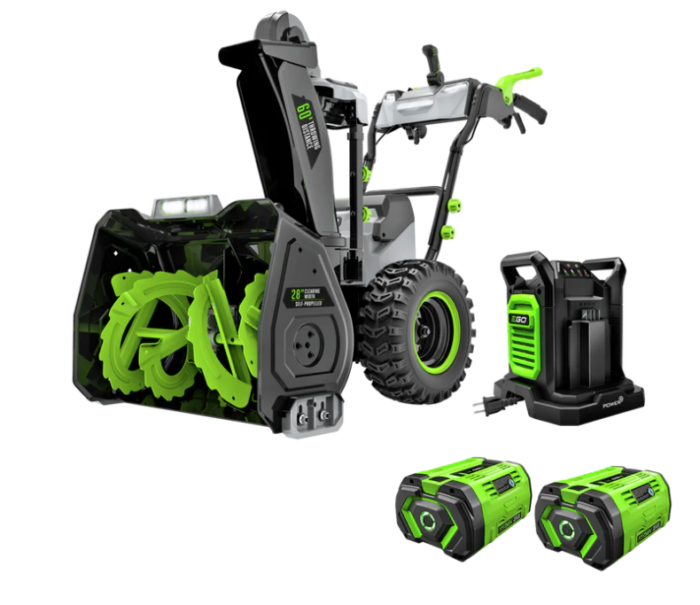 SNT2807 28 in. Self-Propelled 2-Stage Snow Blower with Peak Power and 2 x 12.0 Ah Batterie