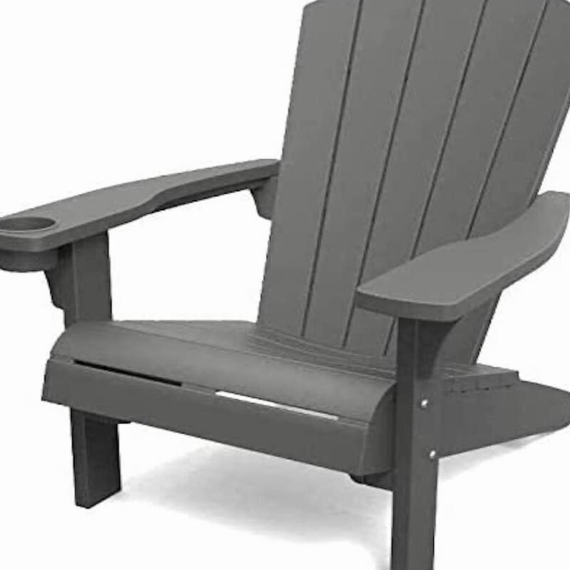 Alpine Adirondack Outdoor Garden Furniture Chair - Graphite Grey