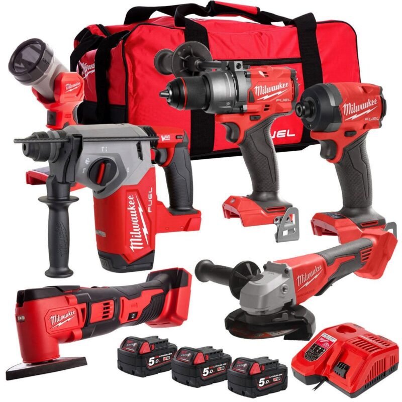 M18FPP6T4-503B 18V 6 Piece Tool Kit with 3 x 5.0Ah Battery &amp