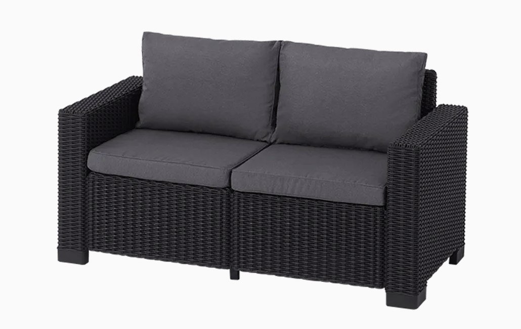 California 2 Seater Sofa - Grey