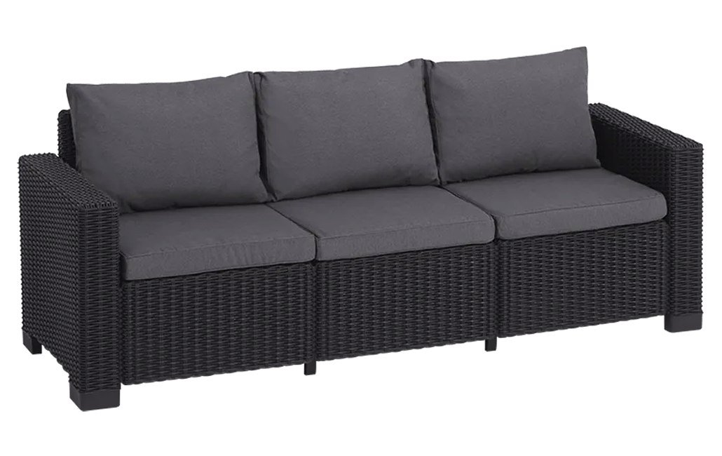 California 3 Seater Sofa - Grey