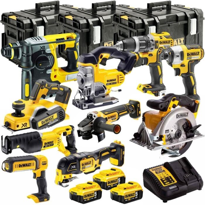 DCKT4T10P4 18V XR 10 Piece Power Tool Kit with 3 x 5.0Ah Batteries &amp