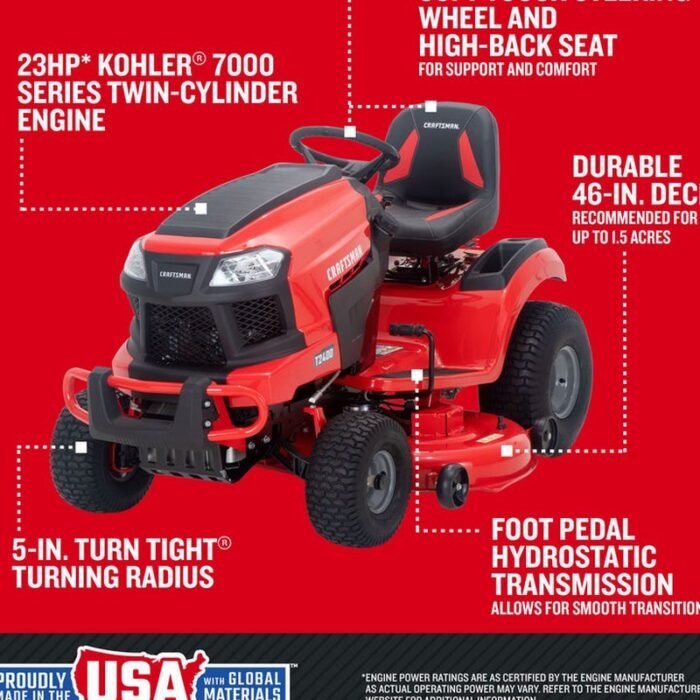 T2400 – 46" Hydrostatic Gas Riding Mower - view 4